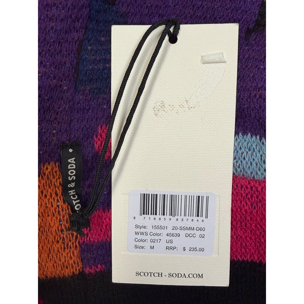 Scotch & Soda Colorful Abstract Wool Blend Button Front Cardigan Sweater M NWT - Picture 7 of 8